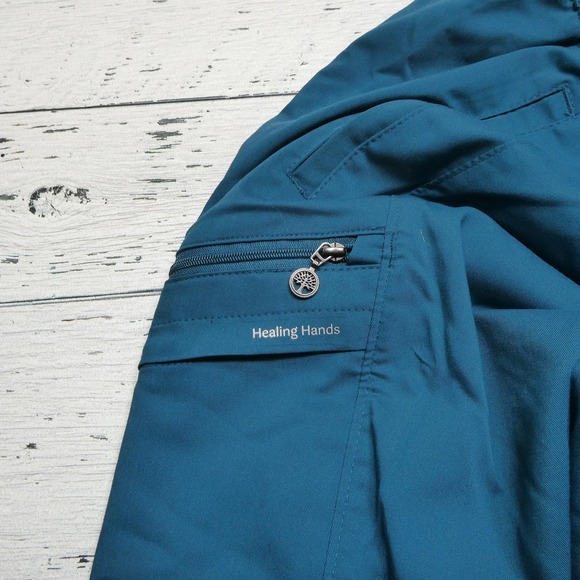 Healing‎ Hands Pants Womens Medium Petite Caribbean Purple Toby Jogger Scrub - Picture 5 of 14